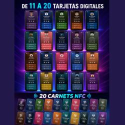 NEOCARD DESDE 11 HASTA 20 TARJETAS DIGITALES