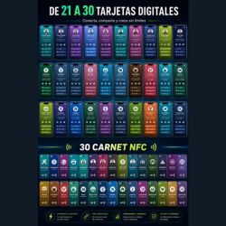 NEOCARD DESDE 21 HASTA 30 TARJETAS DIGITALES